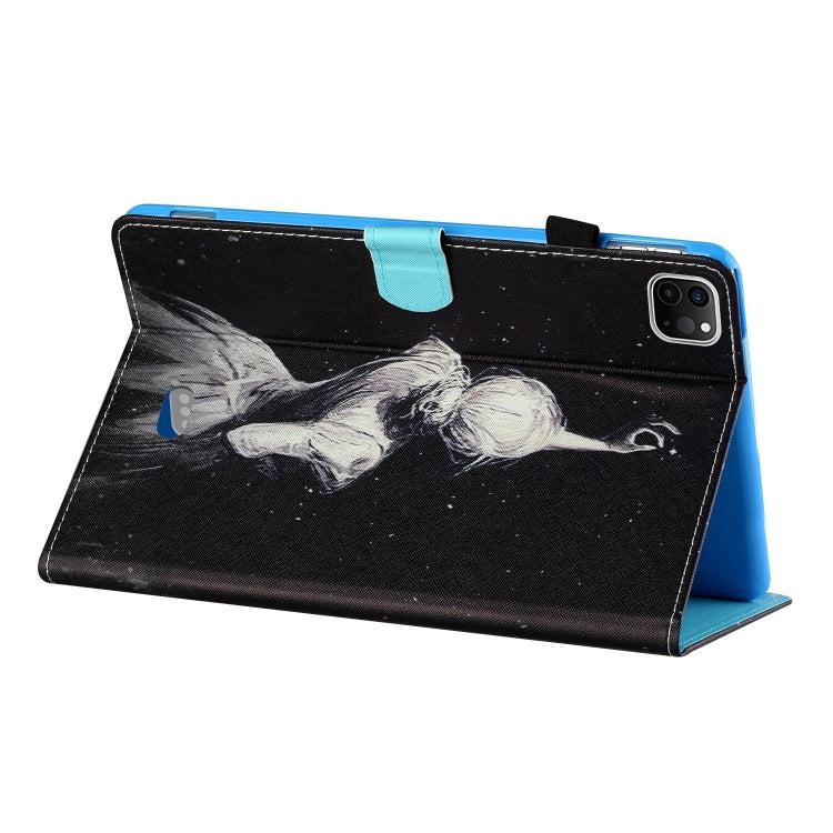 For iPad Pro 11 inch (2020) / (2018) Sewing Thread Horizontal Painted Flat Leather Tablet Case with Pen Cover & Anti Skid Strip & Card Slot & Holder & Sleep / Wake-up Function(Star Girl) - iPad Pro 11 (2020) Cases by buy2fix | Online Shopping UK | buy2fix
