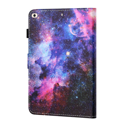 Sewing Thread Horizontal Painted Flat Leather Case with Pen Cover & Anti Skid Strip & Card Slot & Holder & Sleep / Wake-up Function For iPad Air(Starry Sky) - iPad Air (2019) Cases by buy2fix | Online Shopping UK | buy2fix