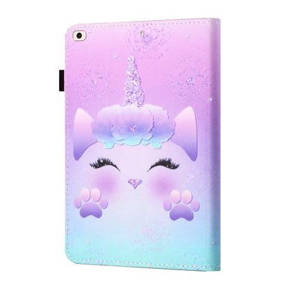 Sewing Thread Horizontal Painted Flat Leather Case with Pen Cover & Anti Skid Strip & Card Slot & Holder & Sleep / Wake-up Function For iPad Air 2(Horse) - More iPad Cases by buy2fix | Online Shopping UK | buy2fix