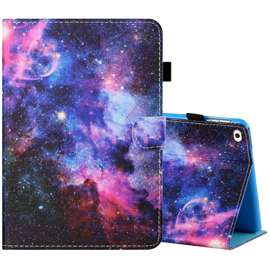 Sewing Thread Horizontal Painted Flat Leather Case with Pen Cover & Anti Skid Strip & Card Slot & Holder & Sleep / Wake-up Function For iPad Air 2(Starry Sky) - More iPad Cases by buy2fix | Online Shopping UK | buy2fix