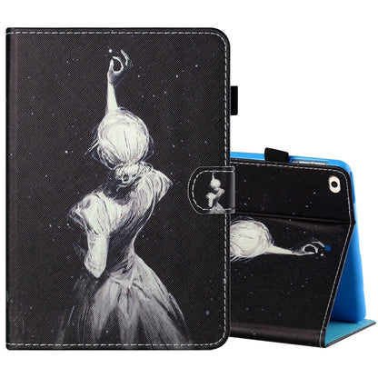 Sewing Thread Horizontal Painted Flat Leather Case with Pen Cover & Anti Skid Strip & Card Slot & Holder & Sleep / Wake-up Function For iPad Air 2(Star Girl) - More iPad Cases by buy2fix | Online Shopping UK | buy2fix