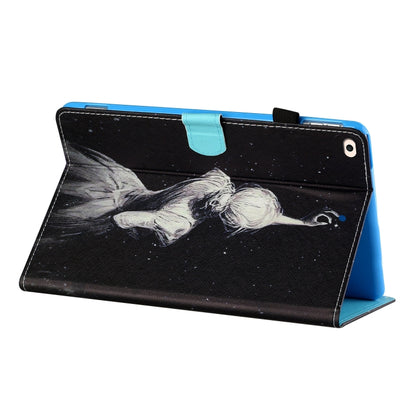 Sewing Thread Horizontal Painted Flat Leather Case with Pen Cover & Anti Skid Strip & Card Slot & Holder & Sleep / Wake-up Function For iPad Air 2(Star Girl) - More iPad Cases by buy2fix | Online Shopping UK | buy2fix