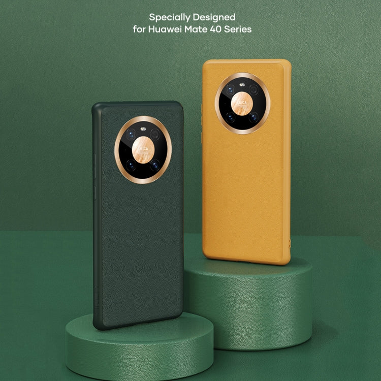 For Huawei Mate 40 ROCK Full Coverage Shockproof PC+TPU+PU Protective Case(Army Green) - Huawei Cases by ROCK | Online Shopping UK | buy2fix
