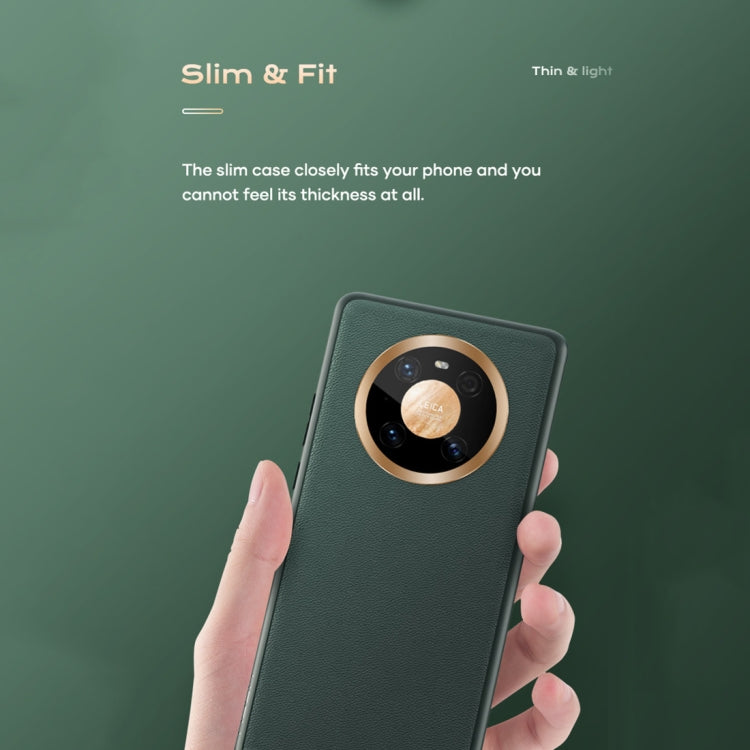 For Huawei Mate 40 ROCK Full Coverage Shockproof PC+TPU+PU Protective Case(Army Green) - Huawei Cases by ROCK | Online Shopping UK | buy2fix