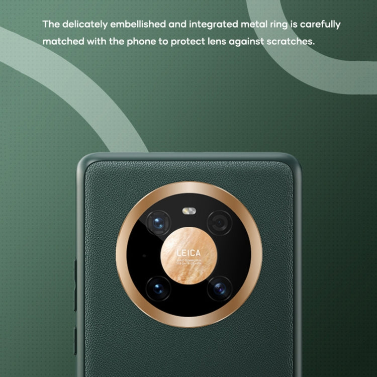 For Huawei Mate 40 ROCK Full Coverage Shockproof PC+TPU+PU Protective Case(Army Green) - Huawei Cases by ROCK | Online Shopping UK | buy2fix