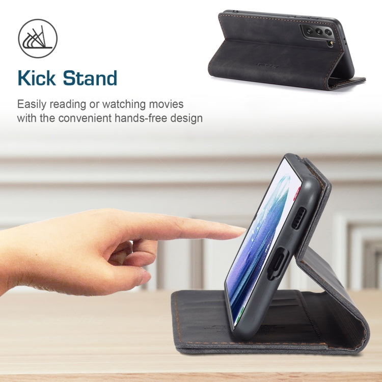 For Samsung Galaxy S21 5G CaseMe 013 Multifunctional Horizontal Flip Leather Case with Holder & Card Slot & Wallet(Black) by CaseMe