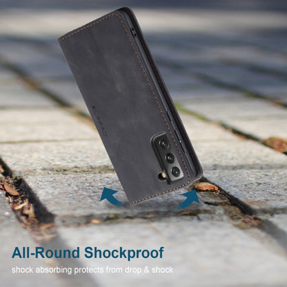 For Samsung Galaxy S21 5G CaseMe 013 Multifunctional Horizontal Flip Leather Case with Holder & Card Slot & Wallet(Black) by CaseMe