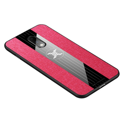 For OnePlus 6T XINLI Stitching Cloth Texture Shockproof TPU Protective Case(Red) - OnePlus Cases by XINLI | Online Shopping UK | buy2fix
