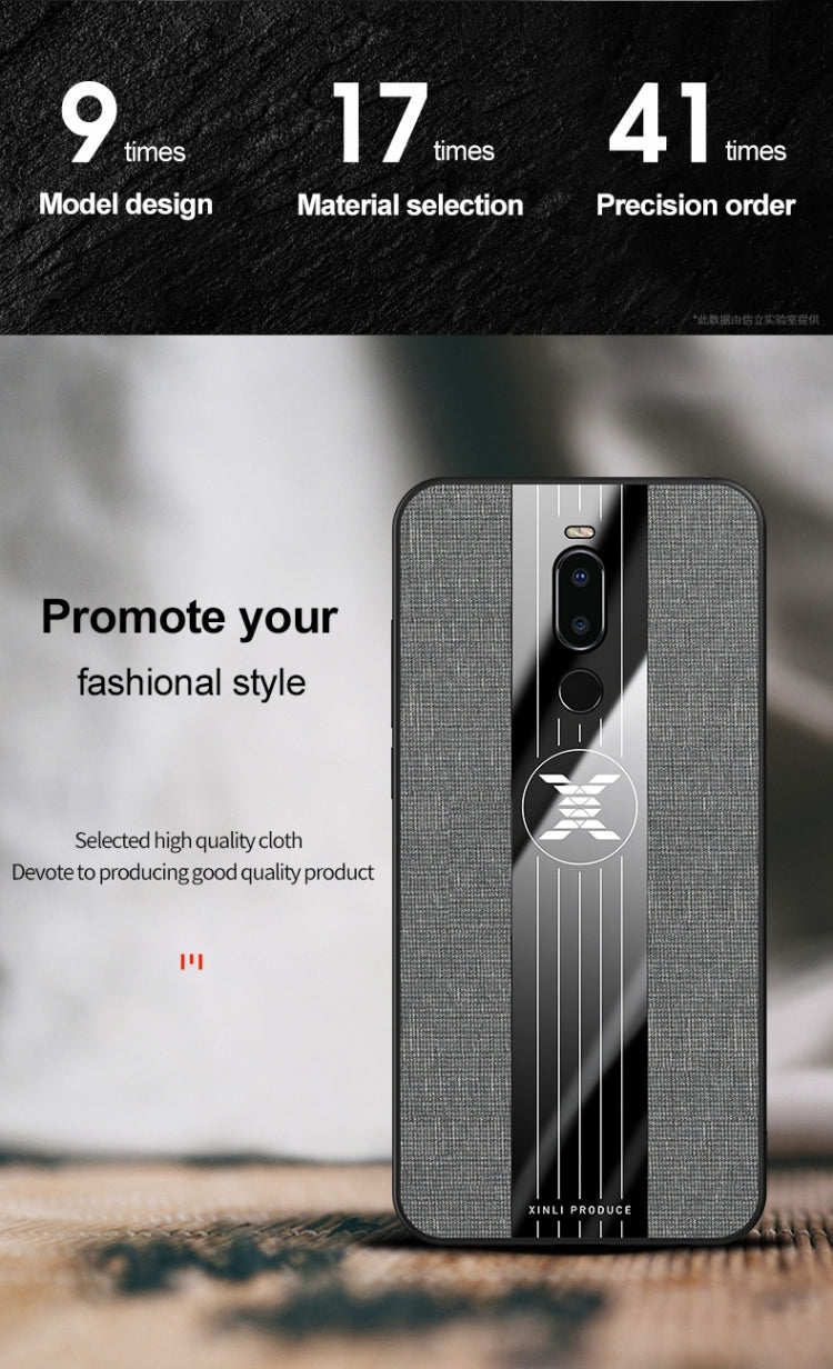 For Meizu Note 8 XINLI Stitching Cloth Texture Shockproof TPU Protective Case(Grey) - More Brand by XINLI | Online Shopping UK | buy2fix
