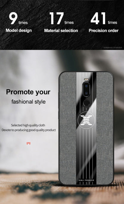 For Meizu Note 8 XINLI Stitching Cloth Texture Shockproof TPU Protective Case(Grey) - More Brand by XINLI | Online Shopping UK | buy2fix