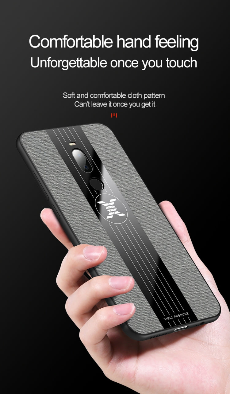 For Meizu Note 8 XINLI Stitching Cloth Texture Shockproof TPU Protective Case(Grey) - More Brand by XINLI | Online Shopping UK | buy2fix