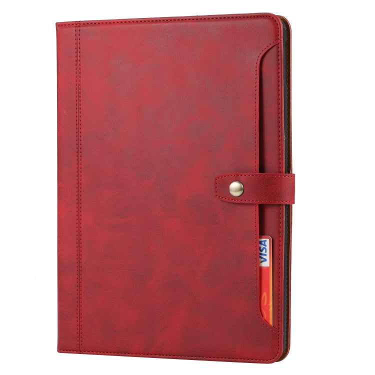 Calf Texture Double Fold Clasp Horizontal Flip Leather Case with Photo Frame & Holder & Card Slots & Wallet For iPad Pro 10.5(Red) - iPad Pro 10.5 inch Cases by buy2fix | Online Shopping UK | buy2fix