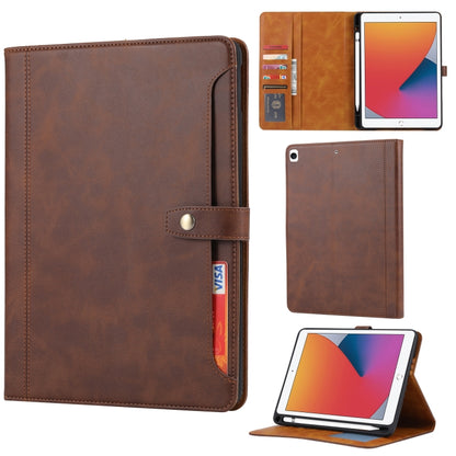 Calf Texture Double Fold Clasp Horizontal Flip Leather Case with Photo Frame & Holder & Card Slots & Wallet For iPad Pro 10.5(Coffee) - iPad Pro 10.5 inch Cases by buy2fix | Online Shopping UK | buy2fix