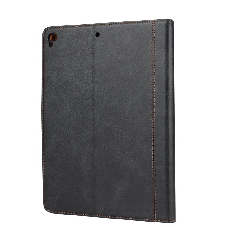 Calf Texture Double Fold Clasp Horizontal Flip Leather Case with Photo Frame & Holder & Card Slots & Wallet For iPad 9.7 (2018/2017) / Air 2(Black) - iPad 9.7 (2018) & (2017) Cases by buy2fix | Online Shopping UK | buy2fix