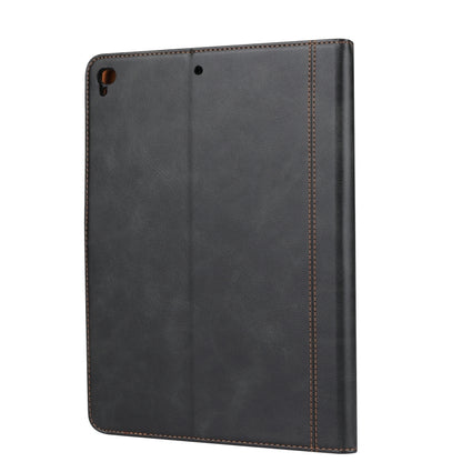 Calf Texture Double Fold Clasp Horizontal Flip Leather Case with Photo Frame & Holder & Card Slots & Wallet For iPad 9.7 (2018/2017) / Air 2(Black) - iPad 9.7 (2018) & (2017) Cases by buy2fix | Online Shopping UK | buy2fix