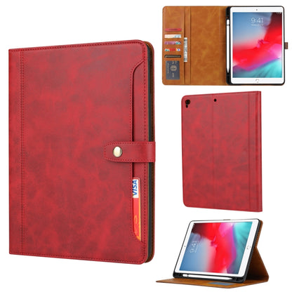 Calf Texture Double Fold Clasp Horizontal Flip Leather Case with Photo Frame & Holder & Card Slots & Wallet For iPad 9.7 (2018/2017) / Air 2(Red) - iPad 9.7 (2018) & (2017) Cases by buy2fix | Online Shopping UK | buy2fix