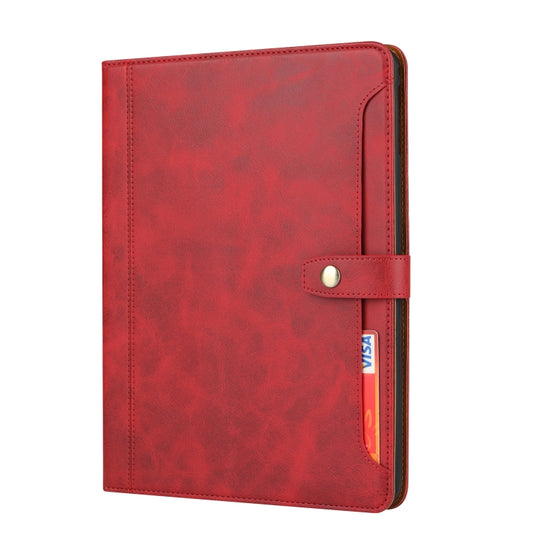 Calf Texture Double Fold Clasp Horizontal Flip Leather Case with Photo Frame & Holder & Card Slots & Wallet For iPad 9.7 (2018/2017) / Air 2(Red) - iPad 9.7 (2018) & (2017) Cases by buy2fix | Online Shopping UK | buy2fix