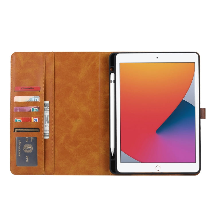 Calf Texture Double Fold Clasp Horizontal Flip Leather Case with Photo Frame & Holder & Card Slots & Wallet For iPad 9.7 (2018/2017) / Air 2(Rose Gold) - iPad 9.7 (2018) & (2017) Cases by buy2fix | Online Shopping UK | buy2fix