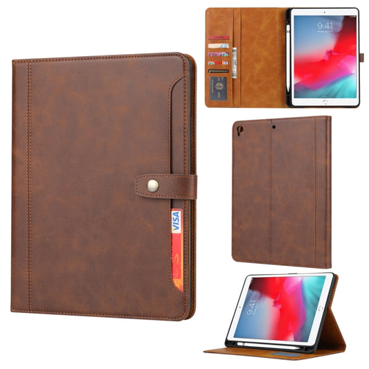 Calf Texture Double Fold Clasp Horizontal Flip Leather Case with Photo Frame & Holder & Card Slots & Wallet For iPad 9.7 (2018/2017) / Air 2(Coffee) - iPad 9.7 (2018) & (2017) Cases by buy2fix | Online Shopping UK | buy2fix