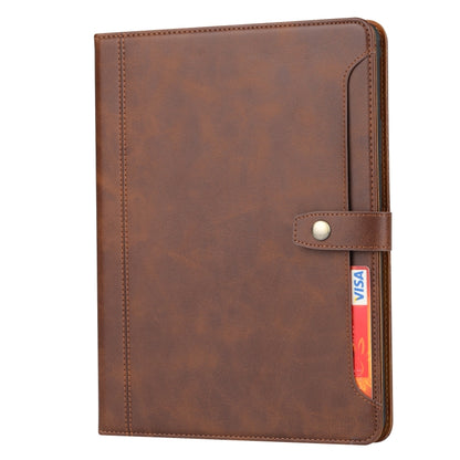 Calf Texture Double Fold Clasp Horizontal Flip Leather Case with Photo Frame & Holder & Card Slots & Wallet For iPad 9.7 (2018/2017) / Air 2(Coffee) - iPad 9.7 (2018) & (2017) Cases by buy2fix | Online Shopping UK | buy2fix