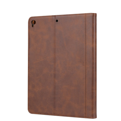 Calf Texture Double Fold Clasp Horizontal Flip Leather Case with Photo Frame & Holder & Card Slots & Wallet For iPad 9.7 (2018/2017) / Air 2(Coffee) - iPad 9.7 (2018) & (2017) Cases by buy2fix | Online Shopping UK | buy2fix