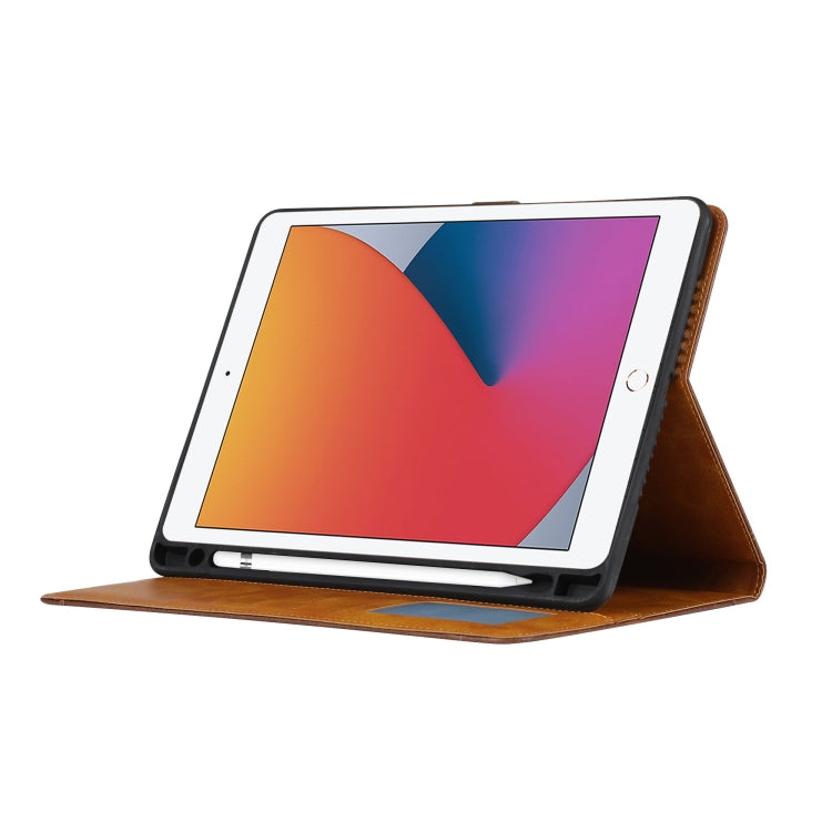 Calf Texture Double Fold Clasp Horizontal Flip Leather Case with Photo Frame & Holder & Card Slots & Wallet For iPad 9.7 (2018/2017) / Air 2(Coffee) - iPad 9.7 (2018) & (2017) Cases by buy2fix | Online Shopping UK | buy2fix