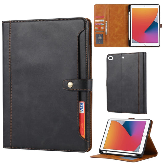 Calf Texture Double Fold Clasp Horizontal Flip Leather Case with Photo Frame & Holder & Card Slots & Wallet For iPad mini 5 / mini 4 / mini 3(Black) - iPad mini (2019) / mini 5 Cases by buy2fix | Online Shopping UK | buy2fix