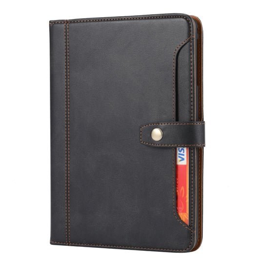 Calf Texture Double Fold Clasp Horizontal Flip Leather Case with Photo Frame & Holder & Card Slots & Wallet For iPad mini 5 / mini 4 / mini 3(Black) - iPad mini (2019) / mini 5 Cases by buy2fix | Online Shopping UK | buy2fix