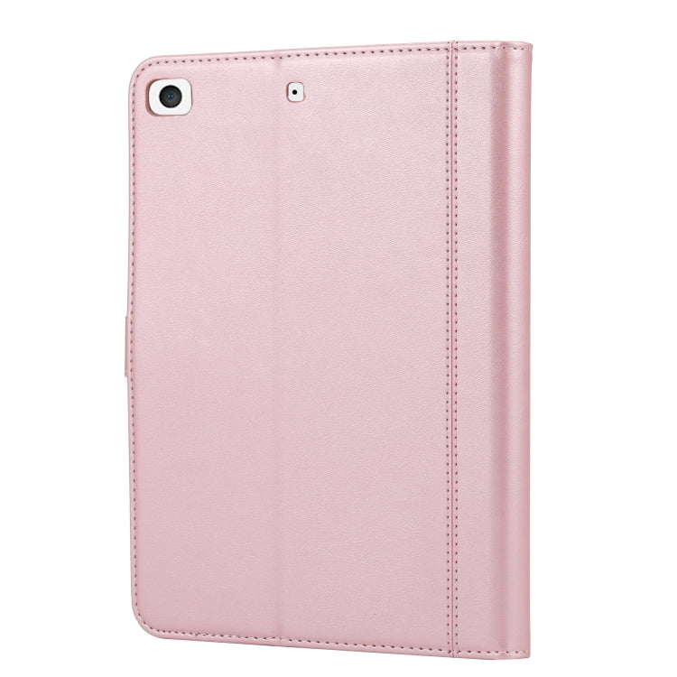 Calf Texture Double Fold Clasp Horizontal Flip Leather Case with Photo Frame & Holder & Card Slots & Wallet For iPad mini 5 / mini 4 / mini 3(Rose Gold) - iPad mini (2019) / mini 5 Cases by buy2fix | Online Shopping UK | buy2fix