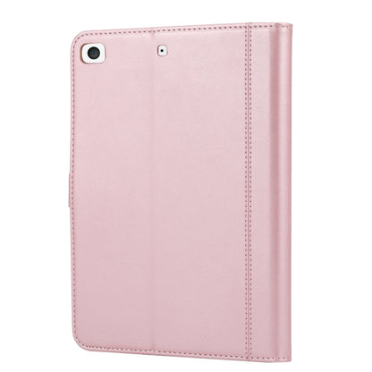 Calf Texture Double Fold Clasp Horizontal Flip Leather Case with Photo Frame & Holder & Card Slots & Wallet For iPad mini 5 / mini 4 / mini 3(Rose Gold) - iPad mini (2019) / mini 5 Cases by buy2fix | Online Shopping UK | buy2fix
