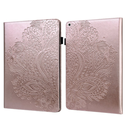 Peacock Embossed Pattern TPU + PU Horizontal Flip Leather Case with Holder & Card Slots & Wallet & Sleep / Wake-up Function For iPad 9.7 (2017) & (2018)(Rose Gold) - iPad 9.7 (2018) & (2017) Cases by buy2fix | Online Shopping UK | buy2fix