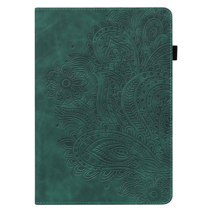Peacock Embossed Pattern TPU + PU Horizontal Flip Leather Case with Holder & Card Slots & Wallet & Sleep / Wake-up Function For iPad 9.7 (2017) & (2018)(Green) - iPad 9.7 (2018) & (2017) Cases by buy2fix | Online Shopping UK | buy2fix
