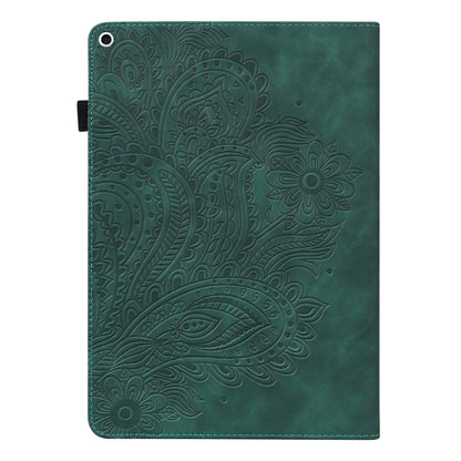 Peacock Embossed Pattern TPU + PU Horizontal Flip Leather Case with Holder & Card Slots & Wallet & Sleep / Wake-up Function For iPad 9.7 (2017) & (2018)(Green) - iPad 9.7 (2018) & (2017) Cases by buy2fix | Online Shopping UK | buy2fix