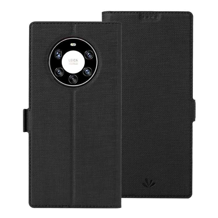 For Huawei Mate 40 Pro+ ViLi K Series Shockproof TPU + PU Leather Magnetic Buckle Horizontal Flip Case with Card Slots & Wallet & Holder(Black) - Huawei Cases by ViLi | Online Shopping UK | buy2fix