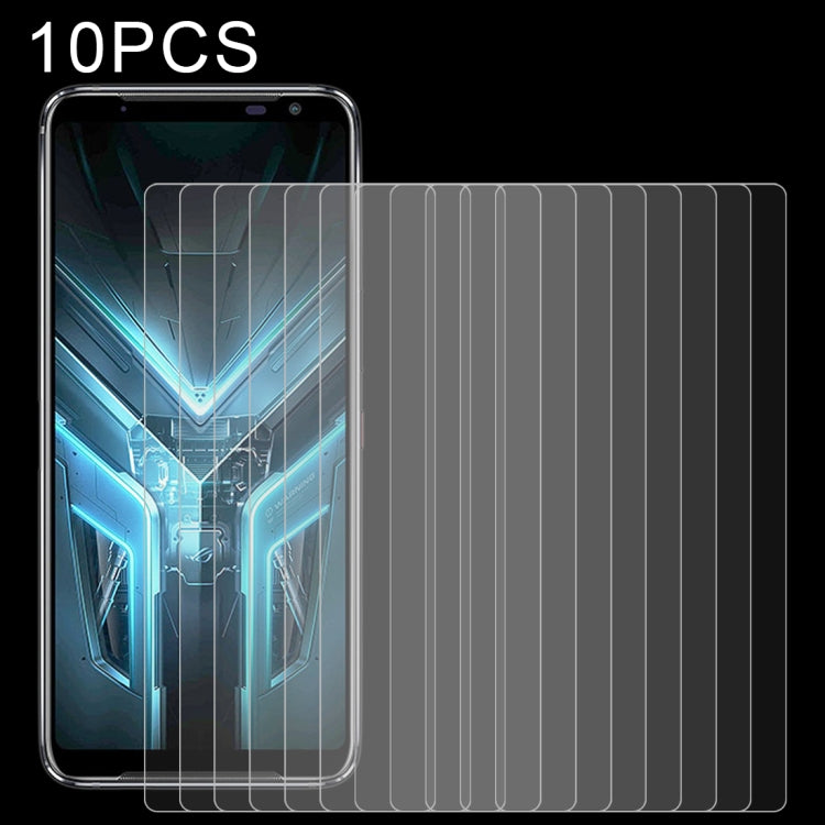 For ASUS ROG Phone 3 Strix 10 PCS 0.26mm 9H 2.5D Tempered Glass Film by buy2fix