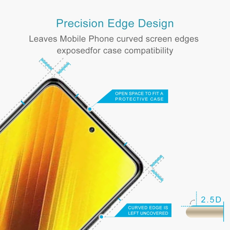 For Xiaomi Poco X3 10 PCS 0.26mm 9H 2.5D Tempered Glass Film by buy2fix