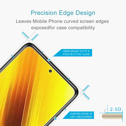 For Xiaomi Poco X3 10 PCS 0.26mm 9H 2.5D Tempered Glass Film by buy2fix