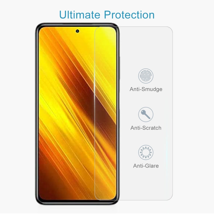 For Xiaomi Poco X3 10 PCS 0.26mm 9H 2.5D Tempered Glass Film by buy2fix