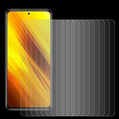 For Xiaomi Poco X3 10 PCS 0.26mm 9H 2.5D Tempered Glass Film by buy2fix