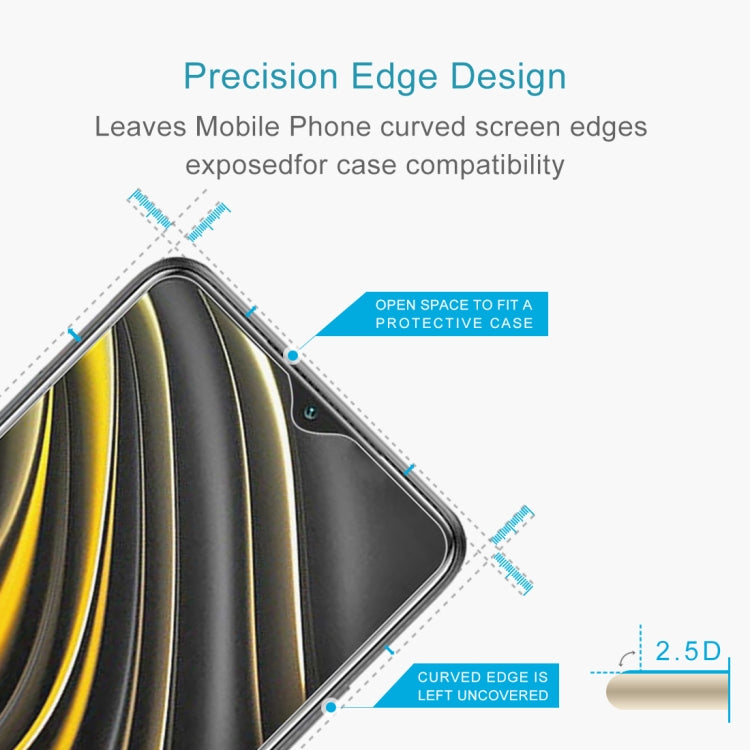 For Xiaomi Poco M3 10 PCS 0.26mm 9H 2.5D Tempered Glass Film by buy2fix