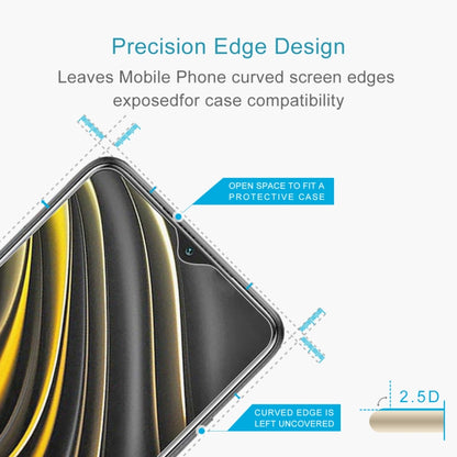 For Xiaomi Poco M3 10 PCS 0.26mm 9H 2.5D Tempered Glass Film by buy2fix