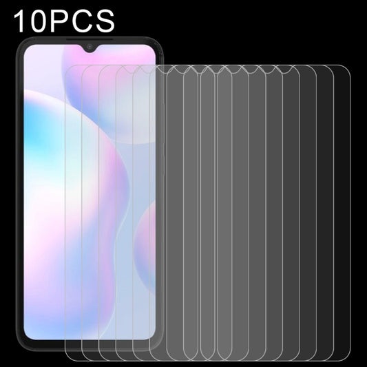 For Xiaomi Redmi 10A / 9A / 9A Sport / 9C / 9C NFC / Poco C31 / 9 Acitve 10 PCS 0.26mm 9H 2.5D Tempered Glass Film by buy2fix