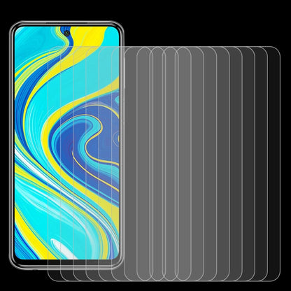 For Xiaomi Redmi Note 9S / Note 10 Lite 10 PCS 0.26mm 9H 2.5D Tempered Glass Film by buy2fix