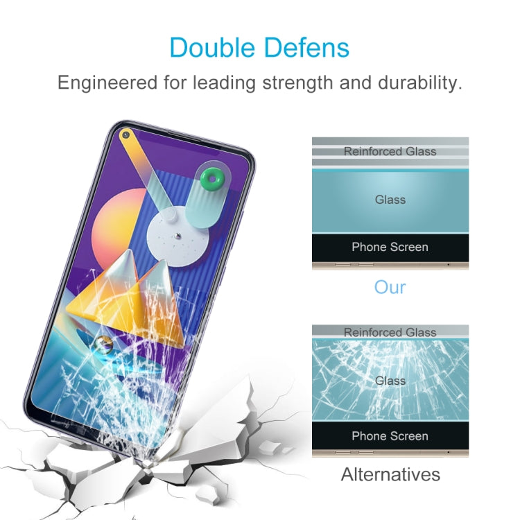 For Samsung Galaxy M11 & A11 10 PCS 0.26mm 9H 2.5D Tempered Glass Film by buy2fix