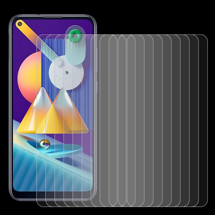 For Samsung Galaxy M11 & A11 10 PCS 0.26mm 9H 2.5D Tempered Glass Film by buy2fix