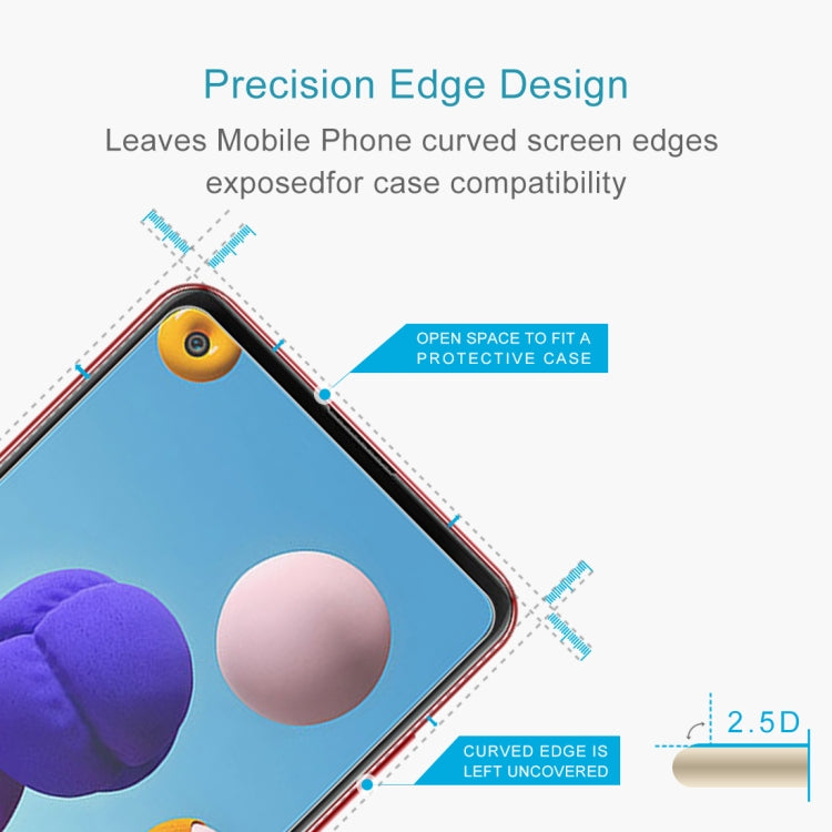 For Samsung Galaxy A21s 10pcs 0.26mm 9H 2.5D Tempered Glass Film by buy2fix
