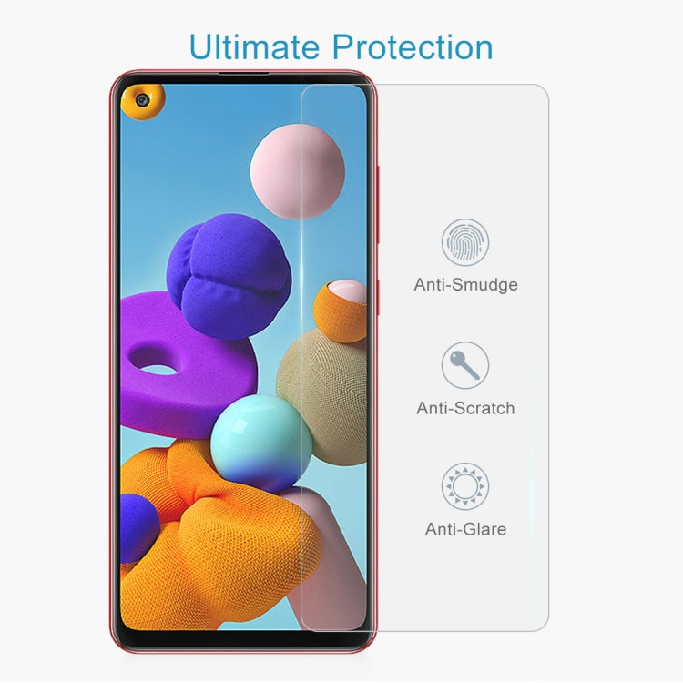 For Samsung Galaxy A21s 10pcs 0.26mm 9H 2.5D Tempered Glass Film by buy2fix