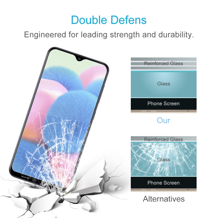 For Samsung Galaxy A30s 10 PCS 0.26mm 9H 2.5D Tempered Glass Film by buy2fix