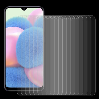 For Samsung Galaxy A30s 10 PCS 0.26mm 9H 2.5D Tempered Glass Film by buy2fix