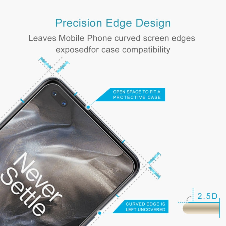 For OnePlus Nord 10 PCS 0.26mm 9H 2.5D Tempered Glass Film by buy2fix